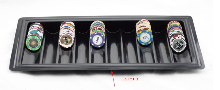 Chip tray poker scanner camera